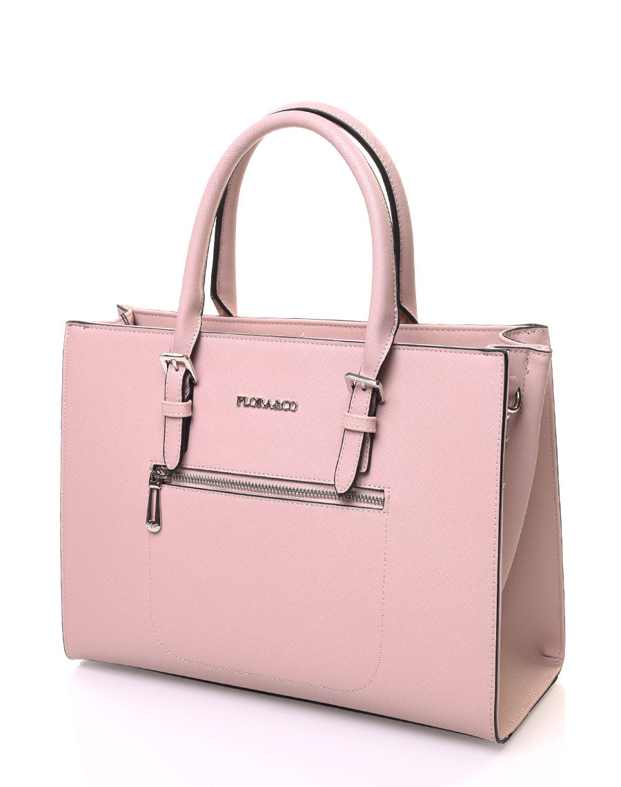 Sac à main cabas rose