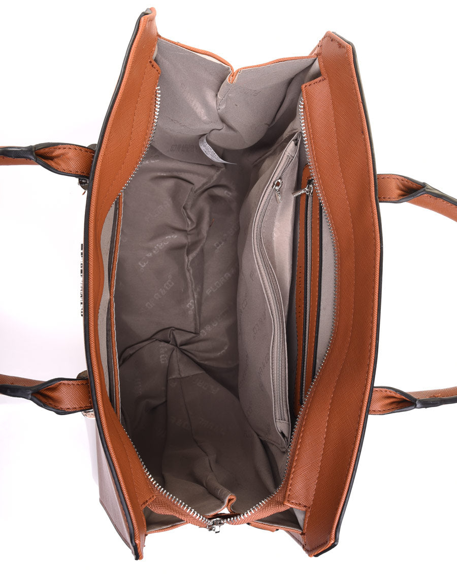 Sac à main camel Flora&co