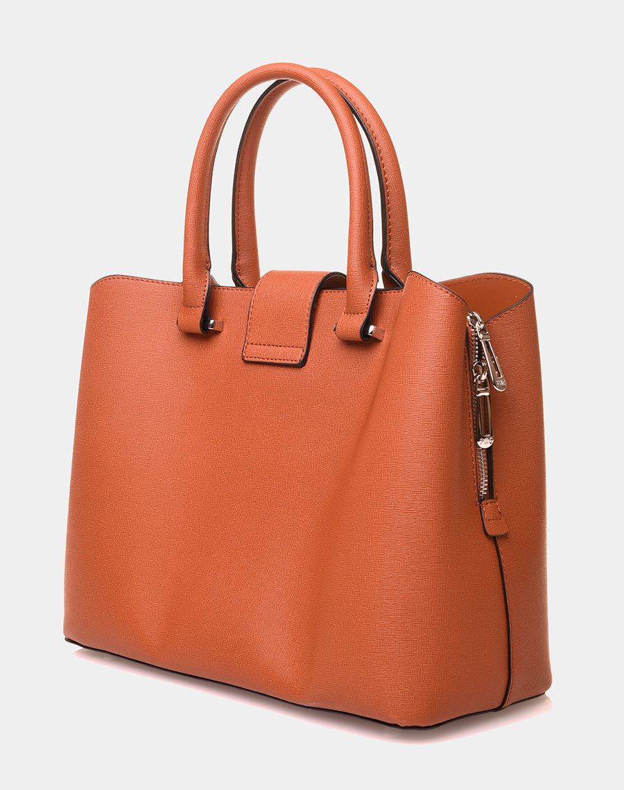 Sac à main camel à lanière aimante