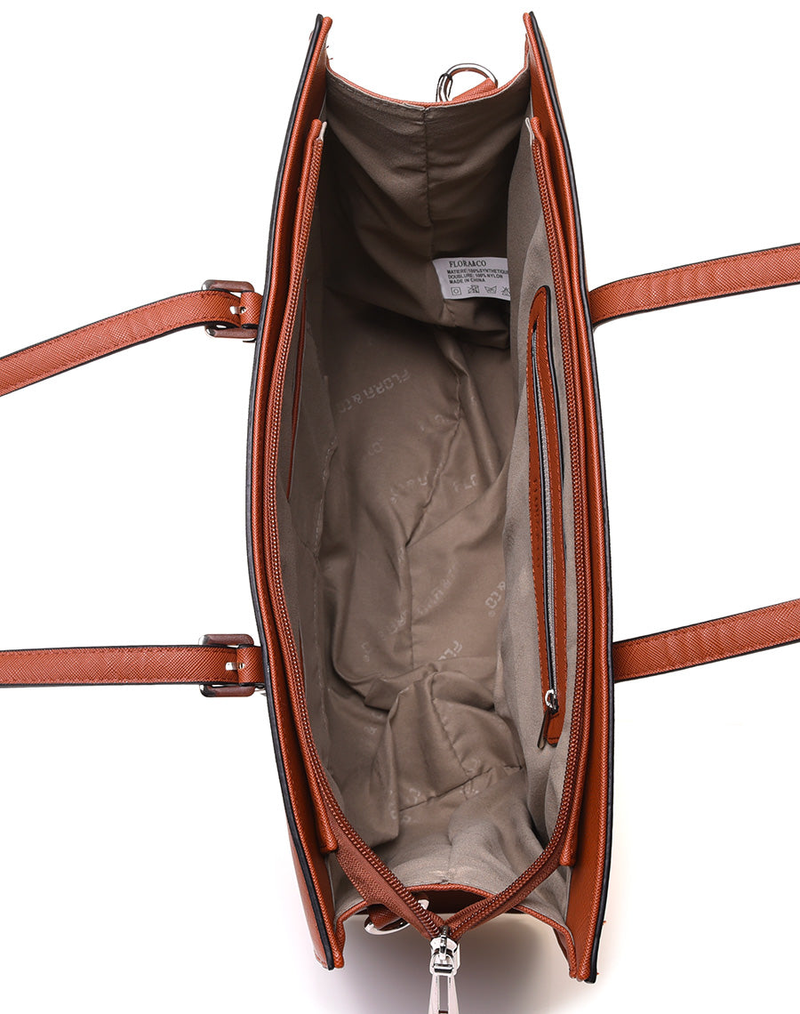 Sac à main camel rigide de forme rectangulaire