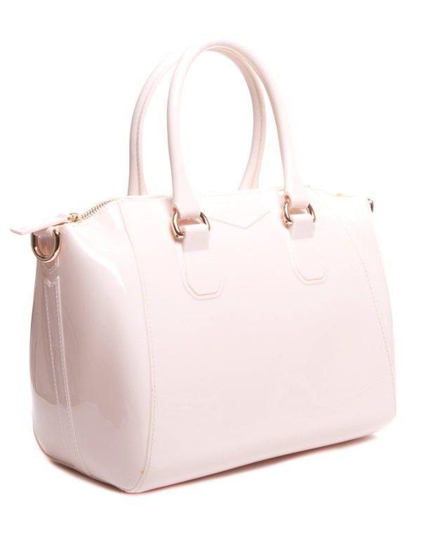 Sac à main caoutchouc blanc cassé Flora&Co