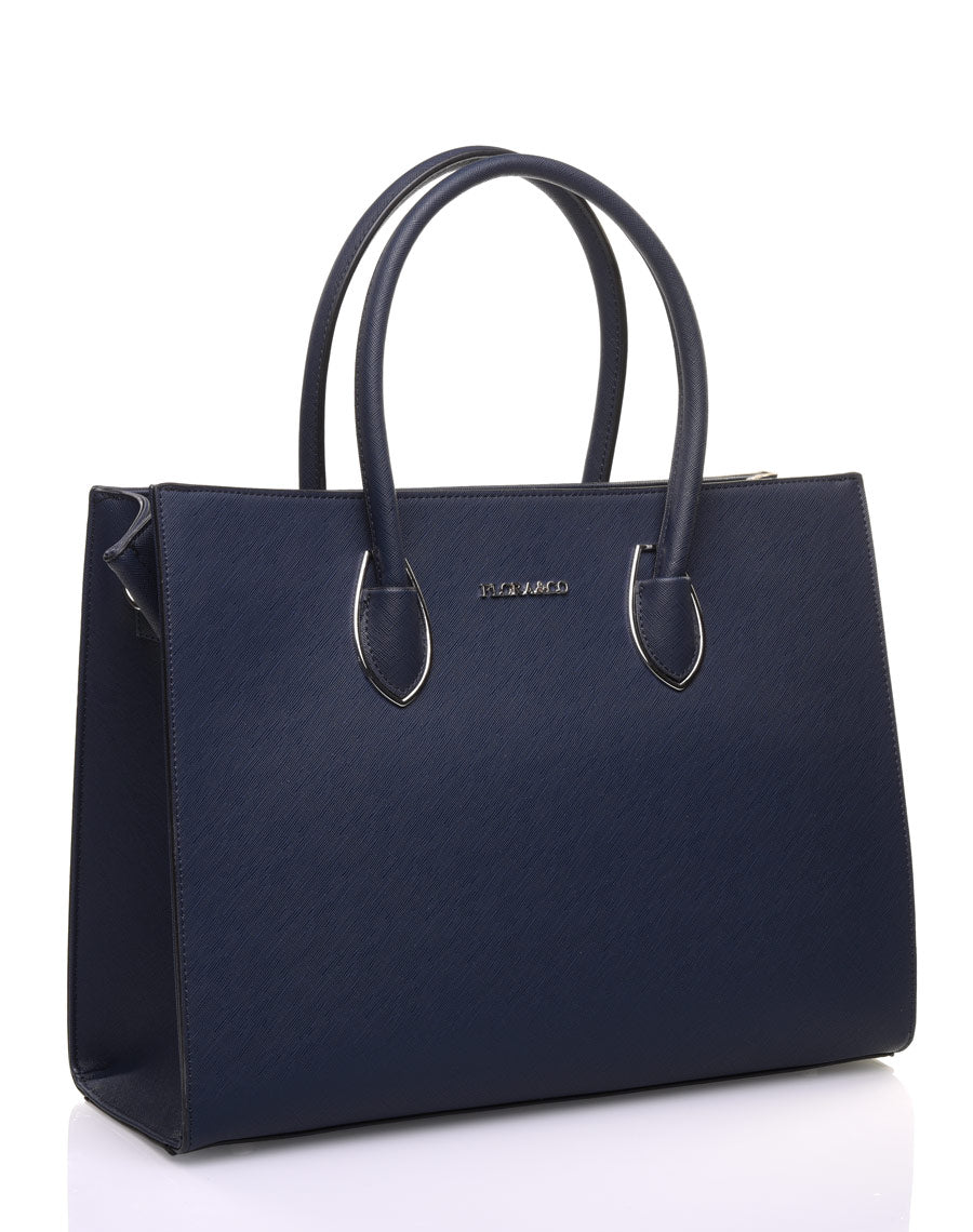 Sac à main classe bleu