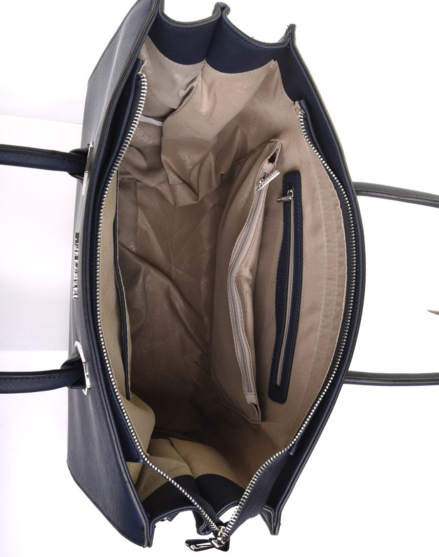 Sac à main classe bleu