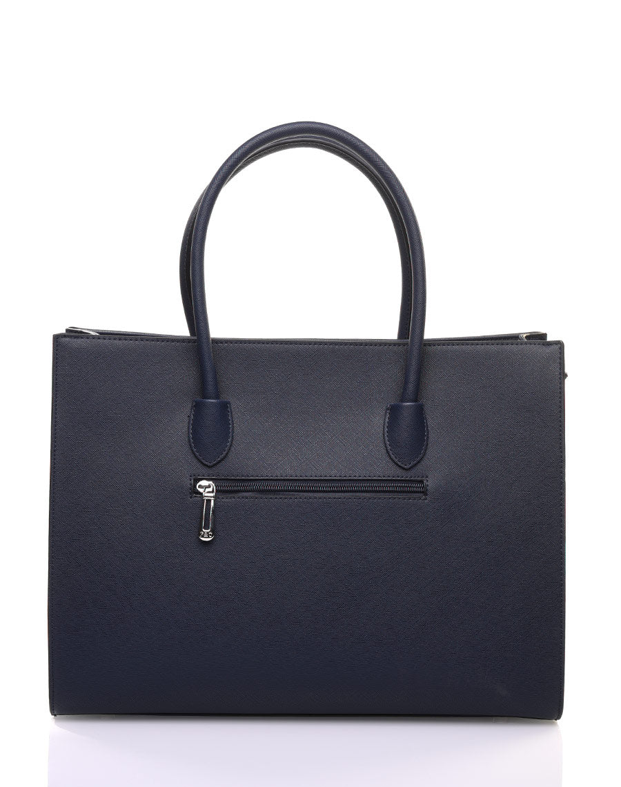 Sac à main classe bleu