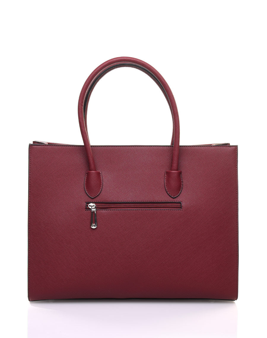 Sac à main classe bordeaux