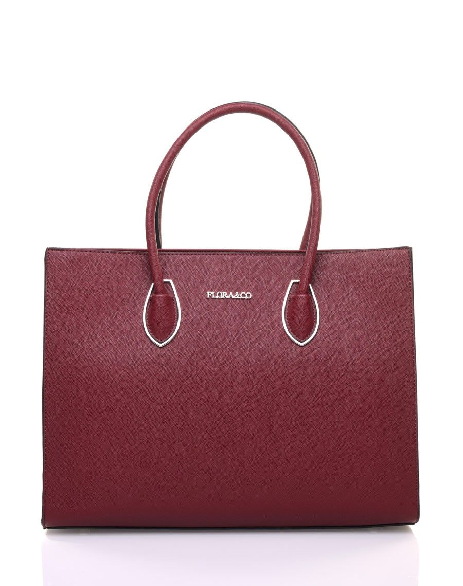 Sac à main classe bordeaux