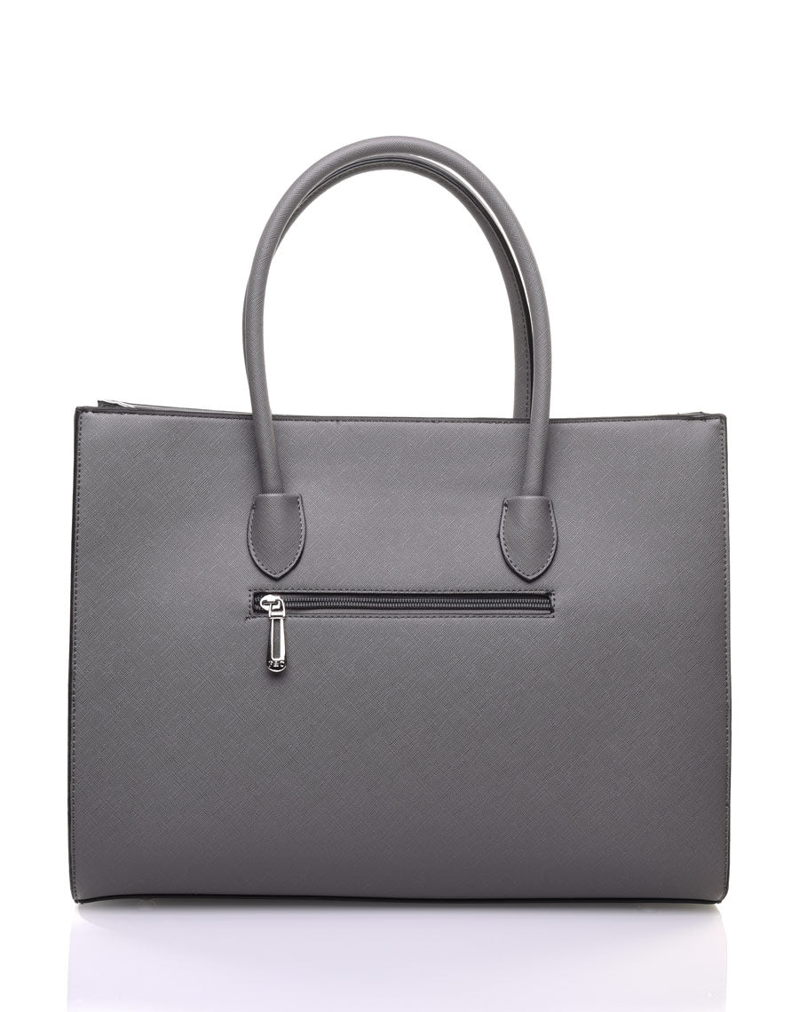 Sac à main classe gris