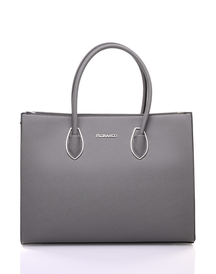 Sac à main classe gris