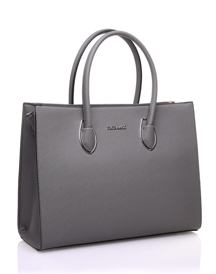 Sac à main classe gris