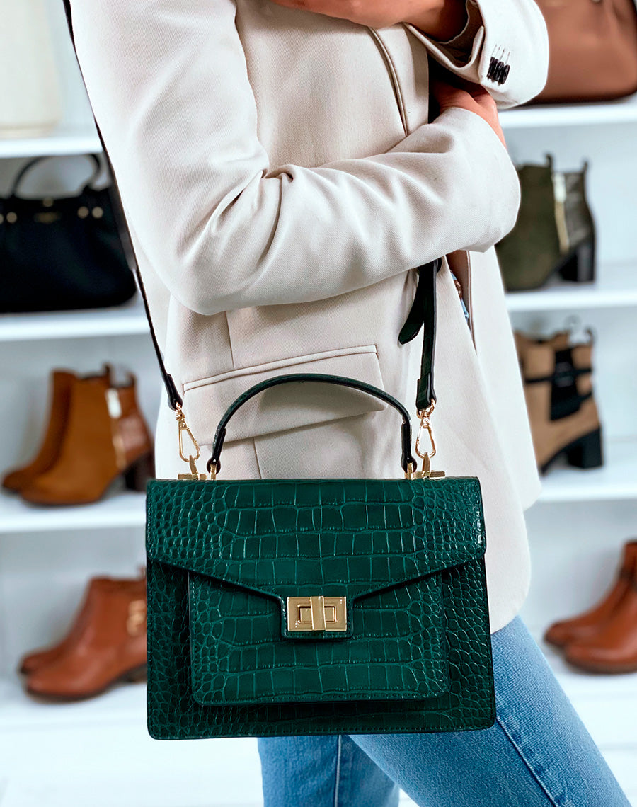 SAC ? MAIN CLASSE VERT EFFET CROCO