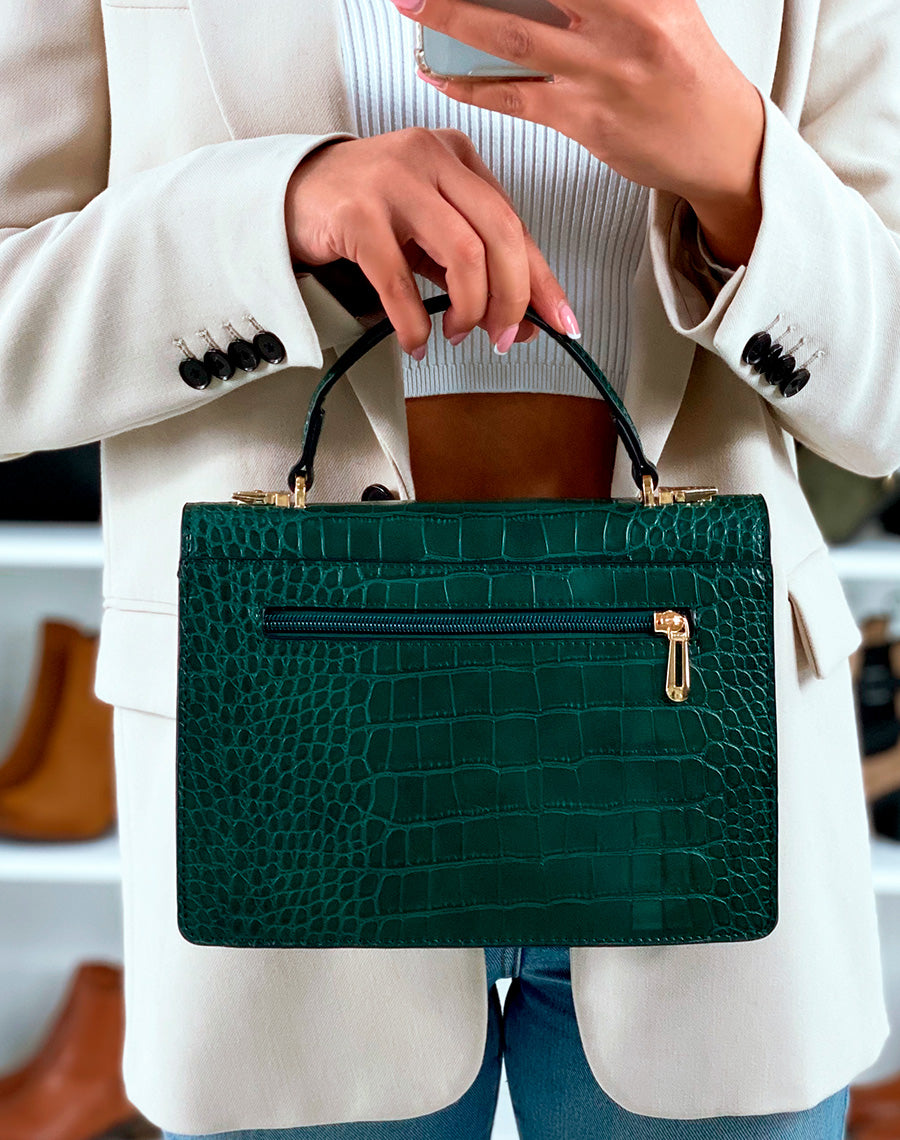 SAC ? MAIN CLASSE VERT EFFET CROCO