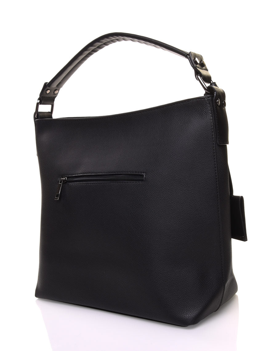 Sac à main clouté noir