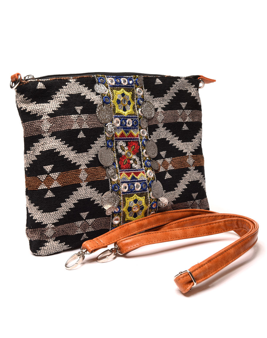 Sac à main hippie chic marron