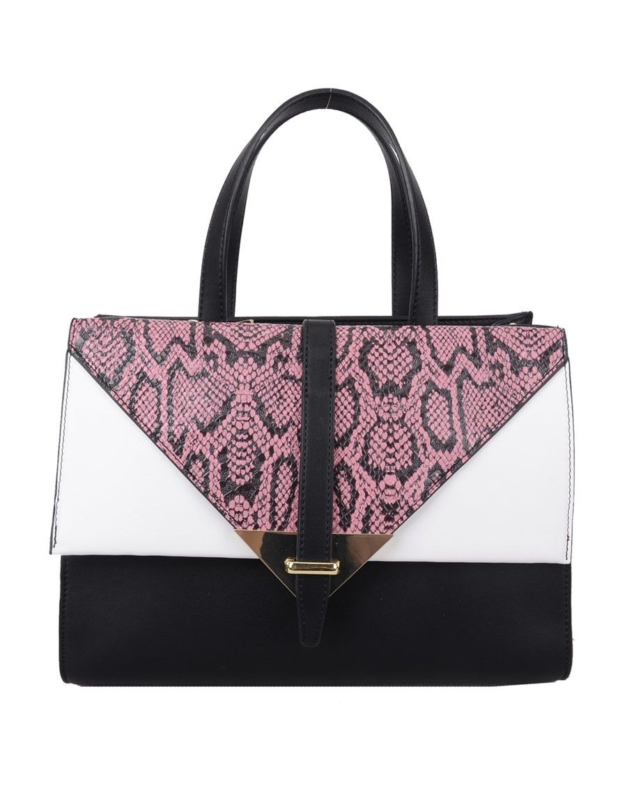 Sac à main imprimé rose