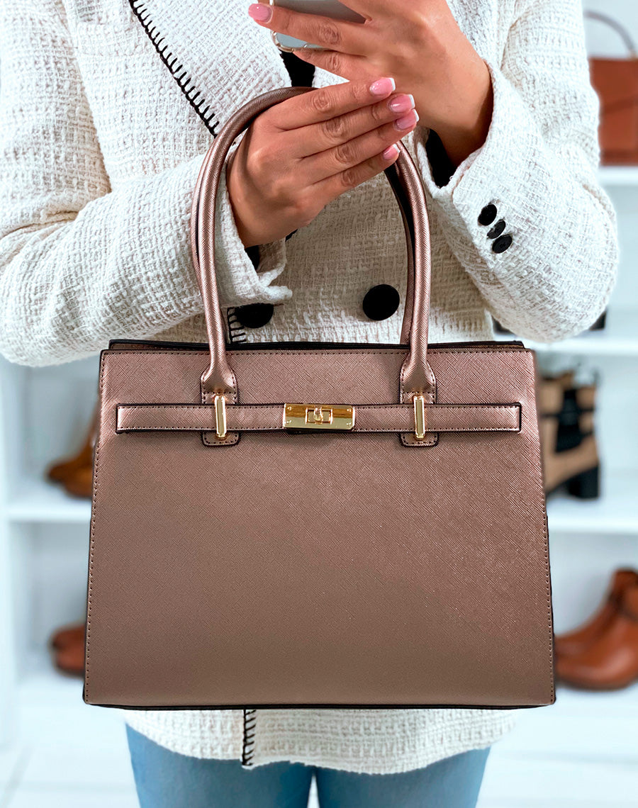 SAC ? MAIN MARRON M?TALLIS?