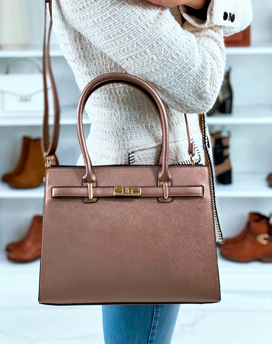 SAC ? MAIN MARRON M?TALLIS?