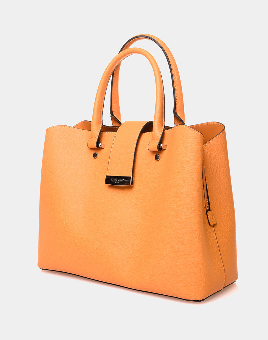 Sac à main moutarde à lanière aimante