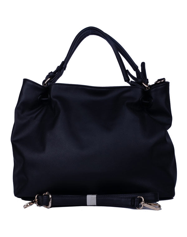 Sac à main noir avec pampilles