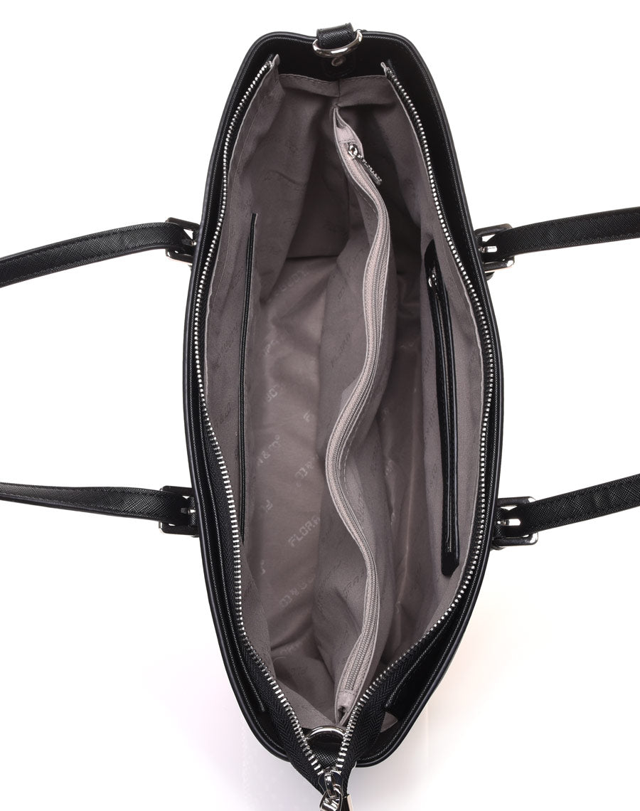 Sac à main noir clouté