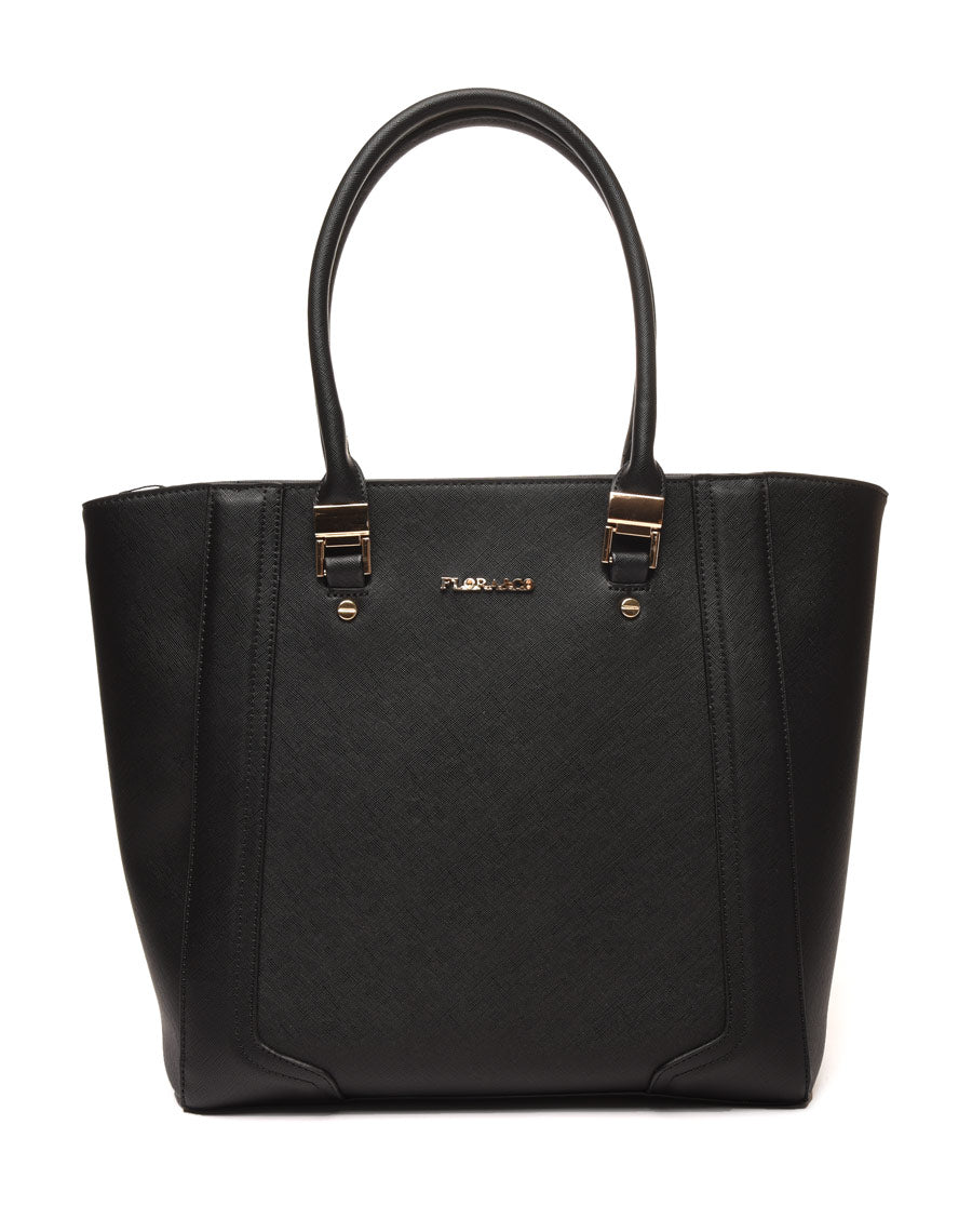 Sac à main noir détails anses