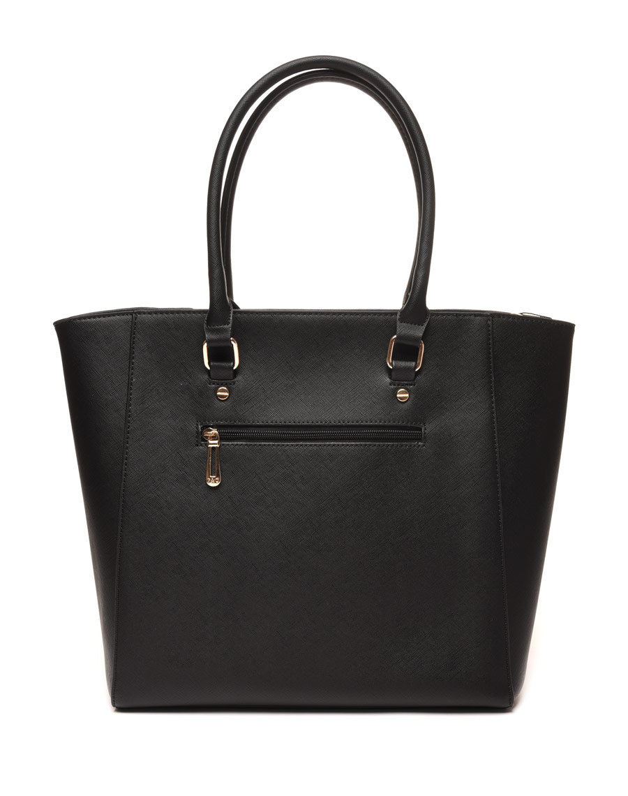Sac à main noir détails anses