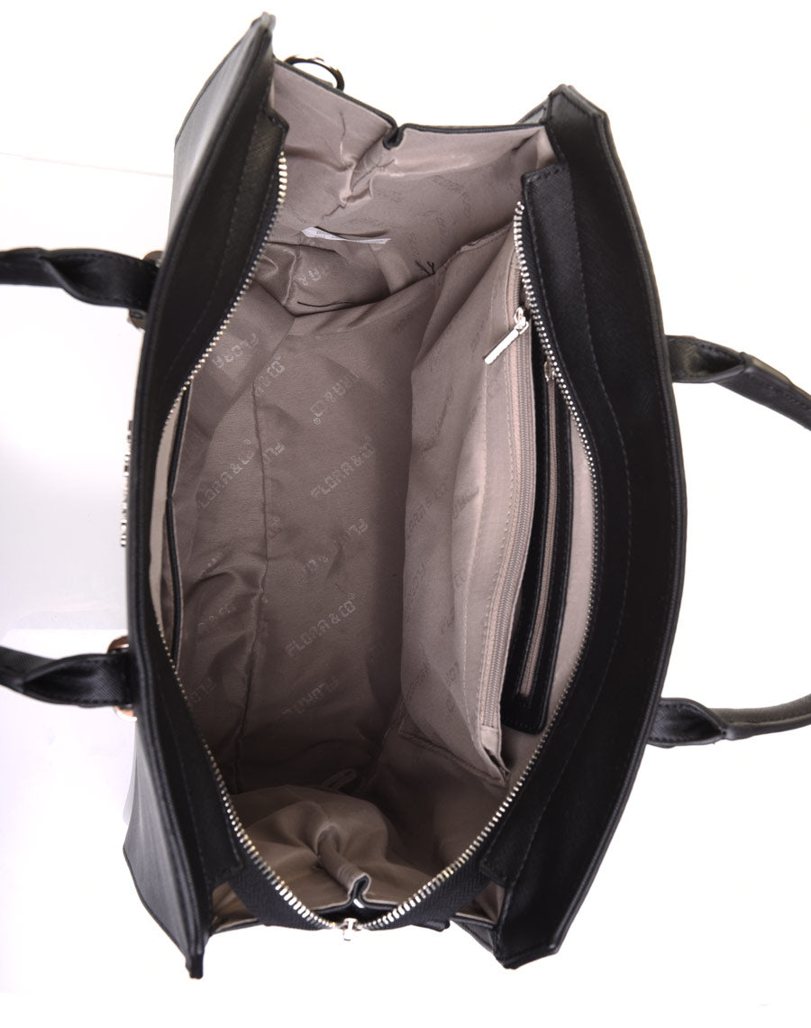 Sac à main noir Flora&co
