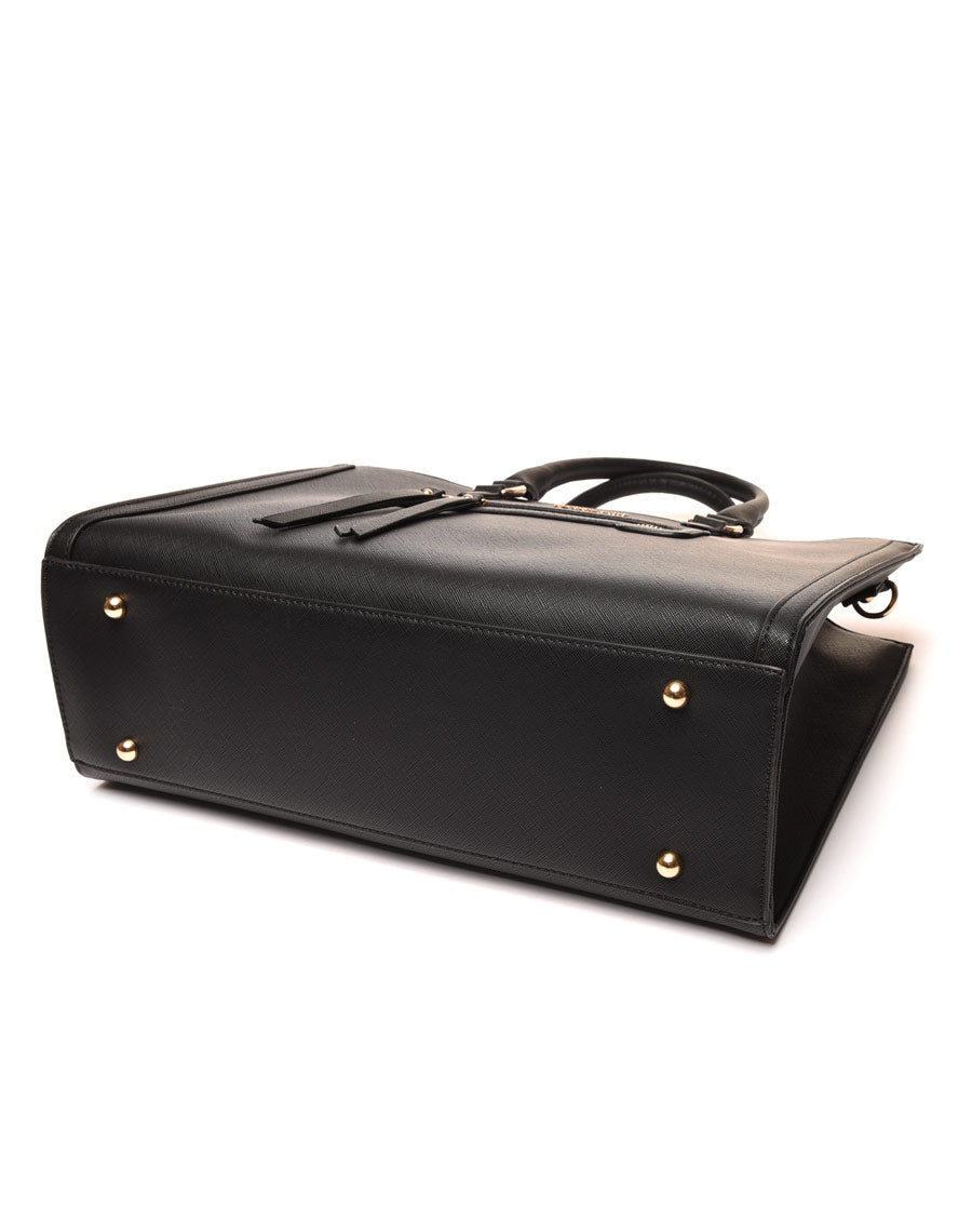 Sac à main poche zippée noir