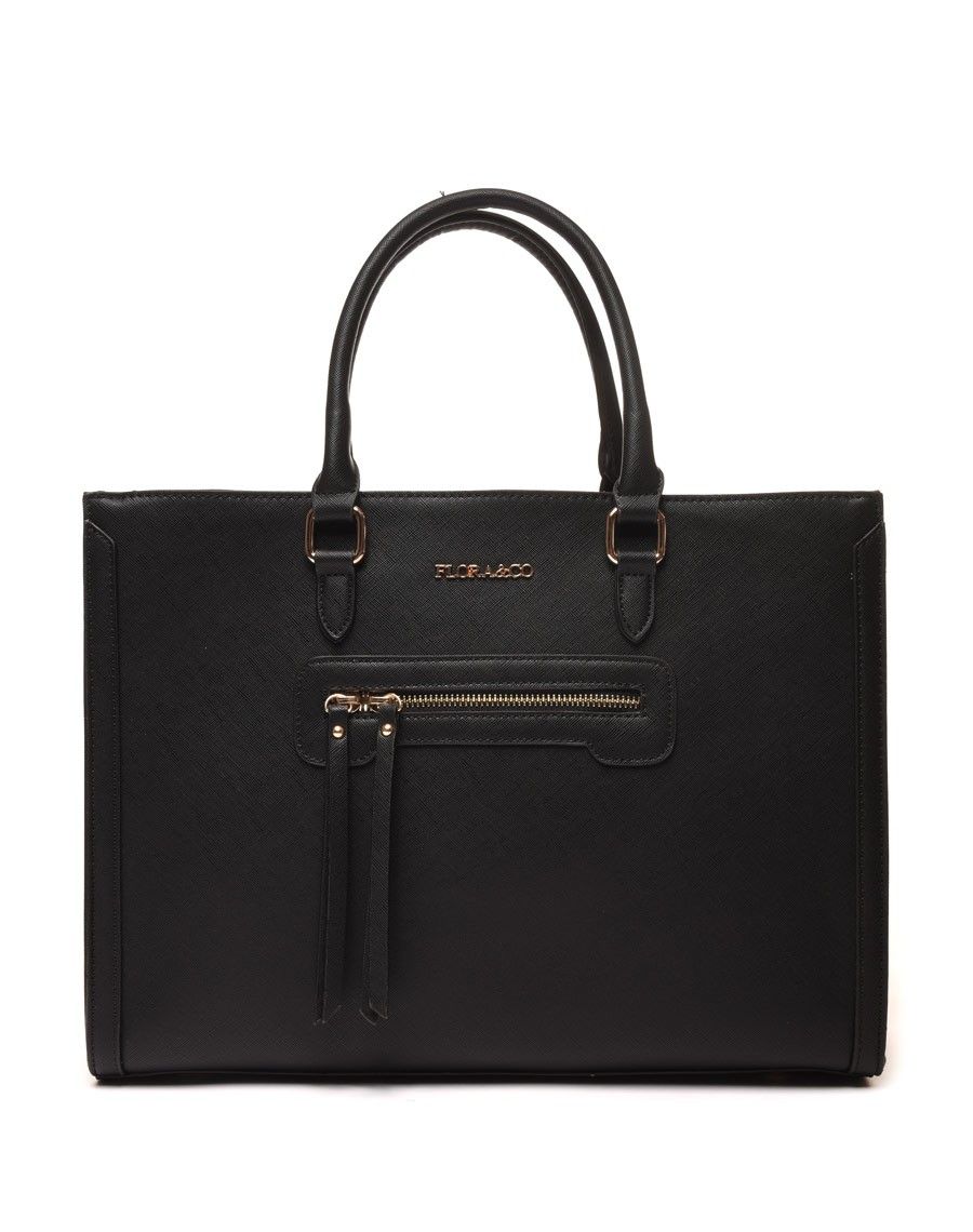 Sac à main poche zippée noir