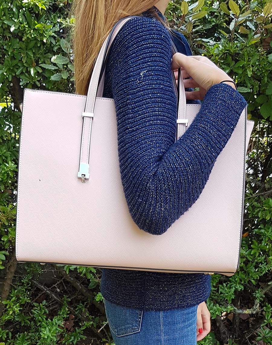 Sac à main rose pale