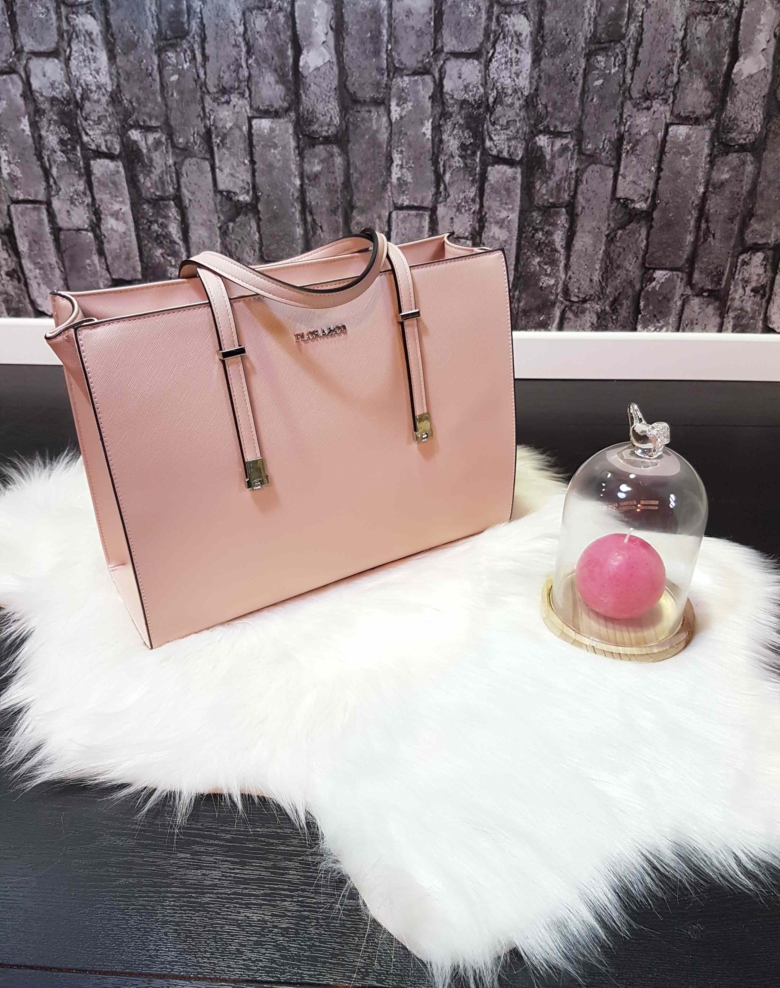 Sac à main rose pale