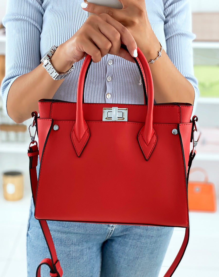Sac à main rouge