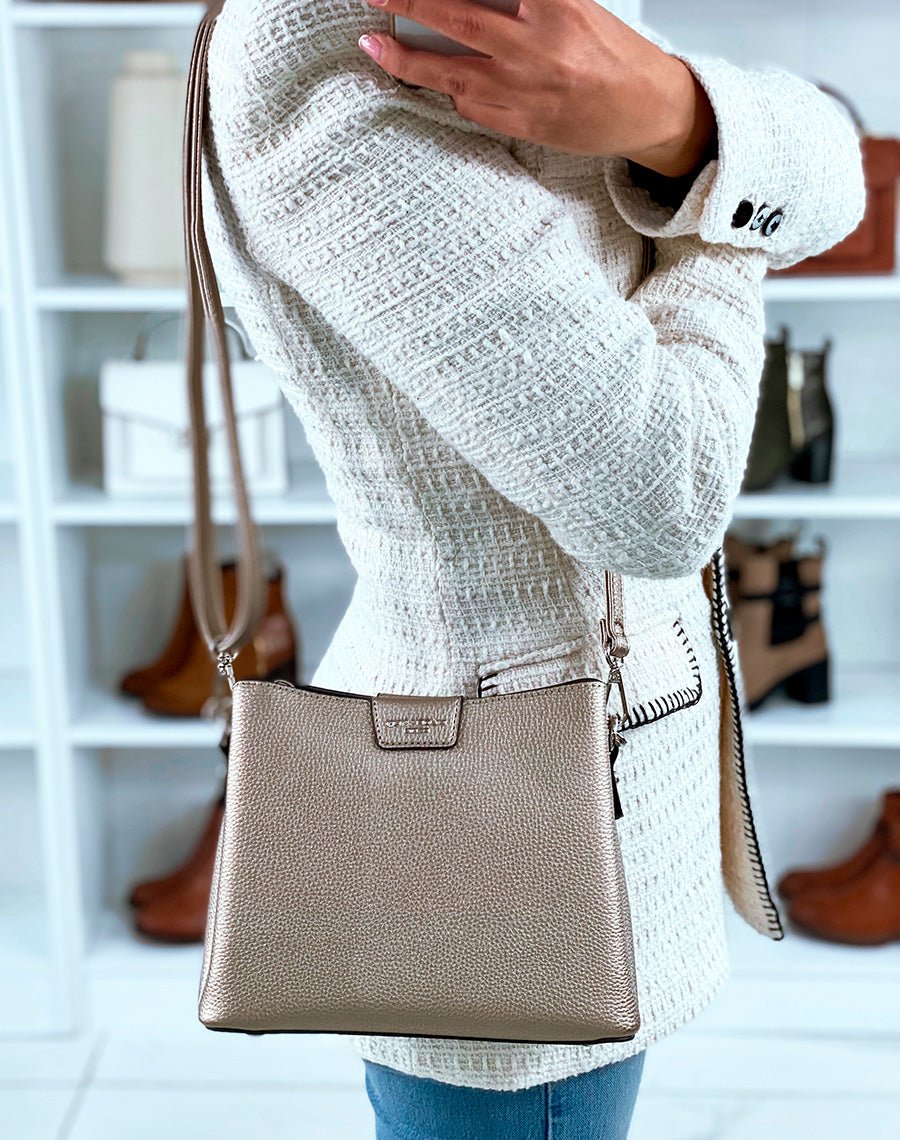 SAC ? MAIN TAUPE METALLIS? ?CLAT
