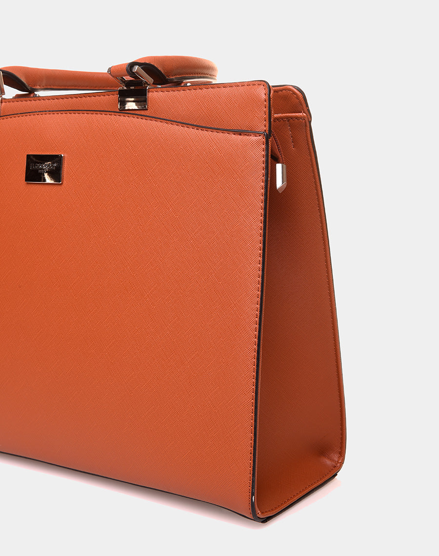 Sac à main type cabas camel