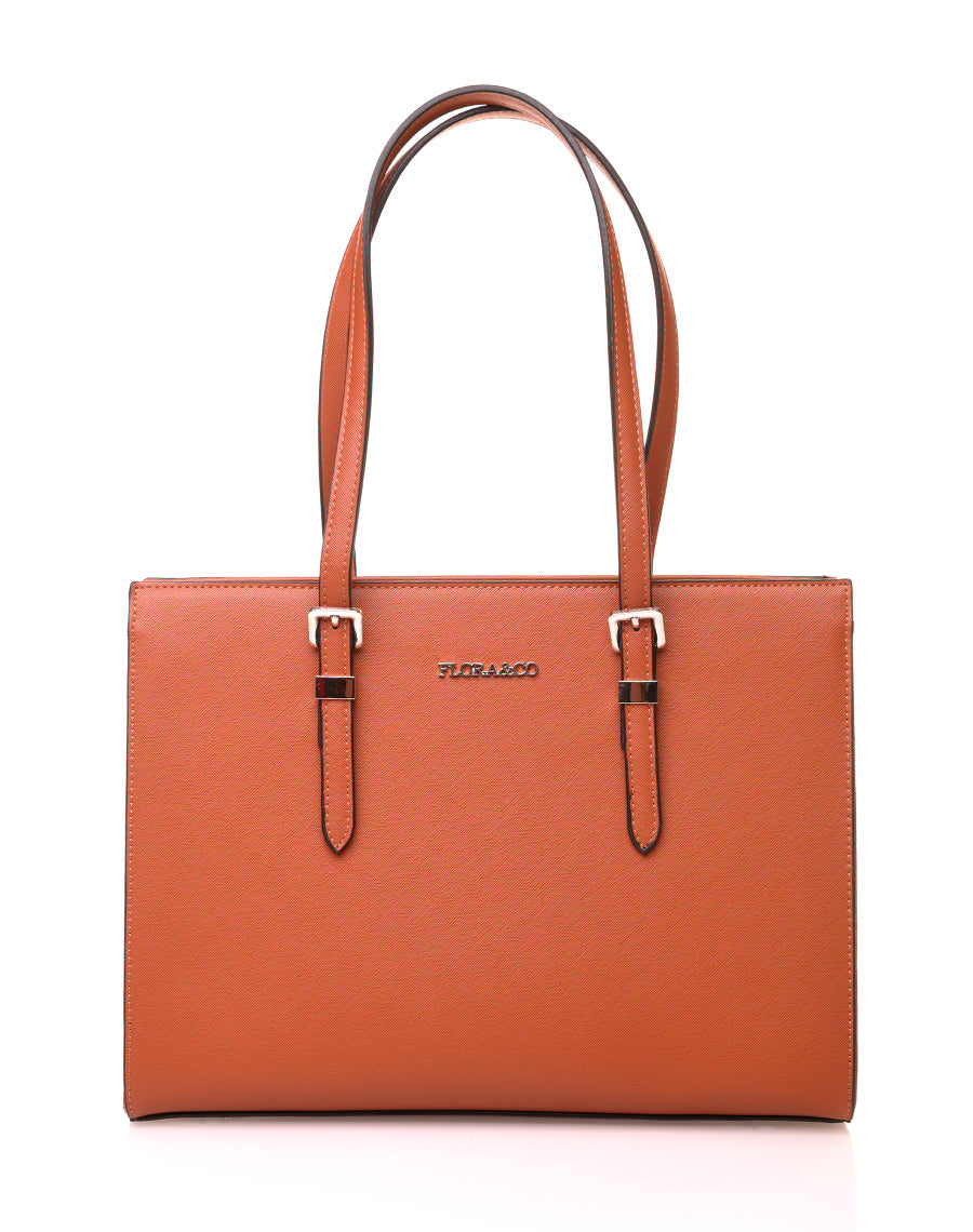 Sac à main type cabas camel