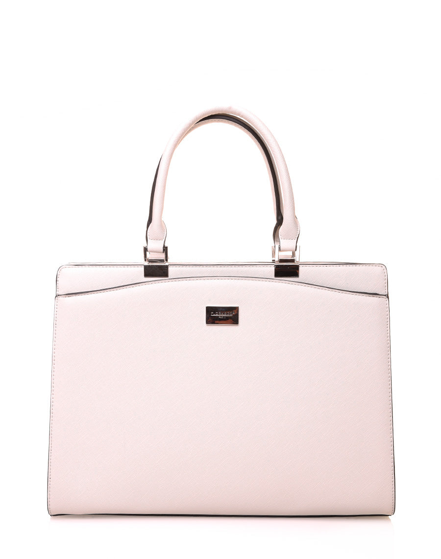 Sac à main type cabas gris clair