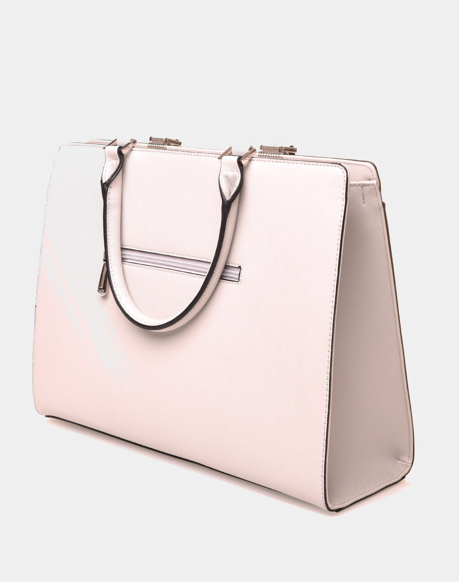 Sac à main type cabas gris clair