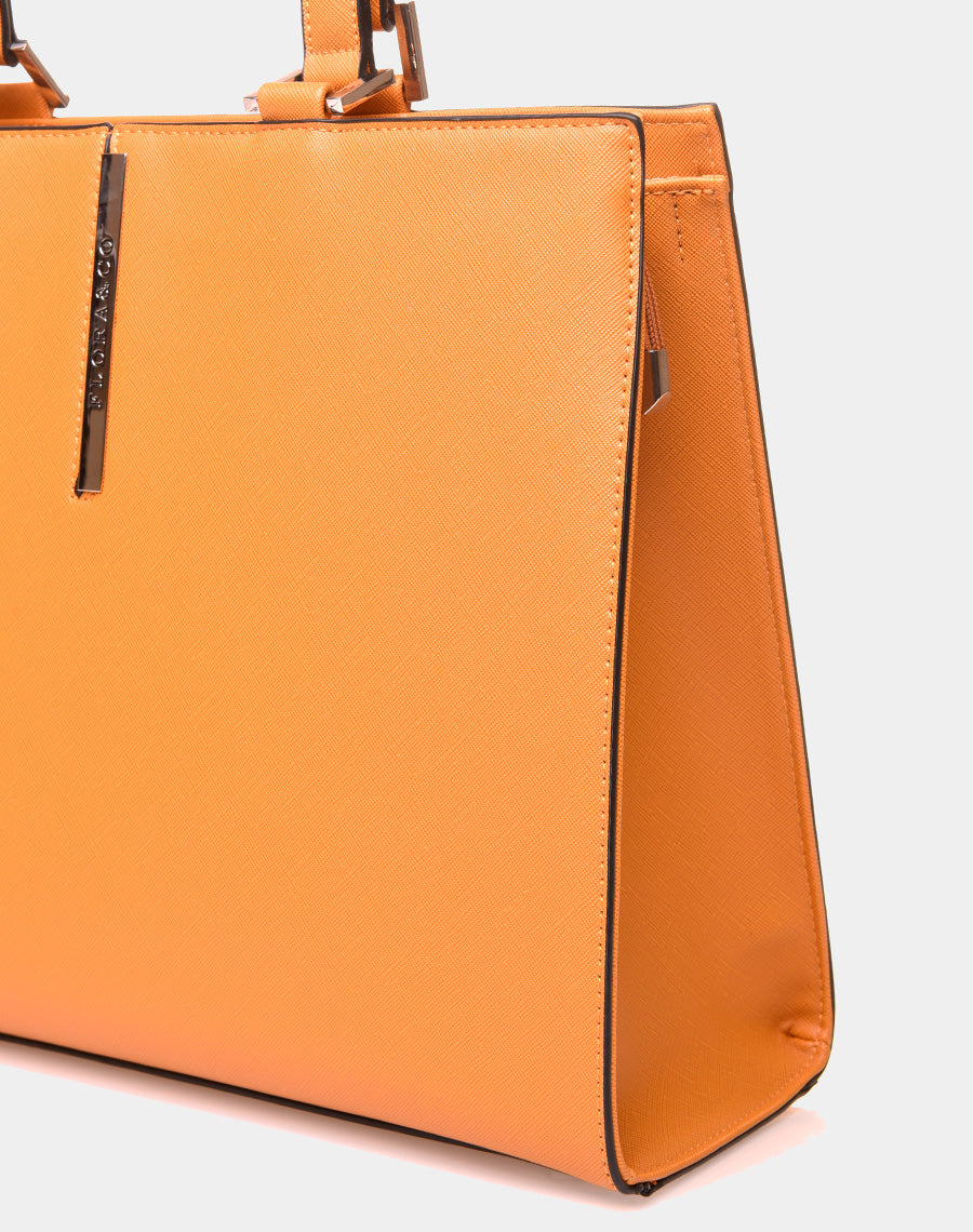 Sac à main type cabas moutarde