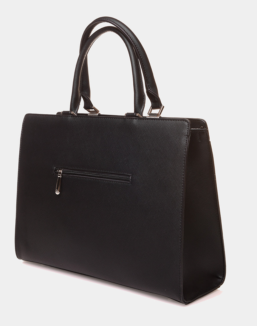 Sac à main type cabas noir