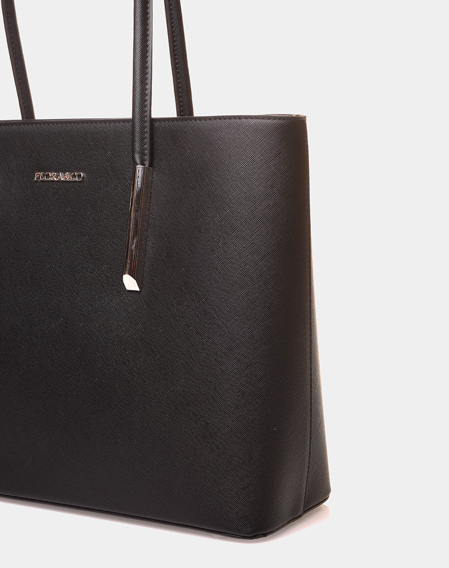 Sac à main type cabas noir