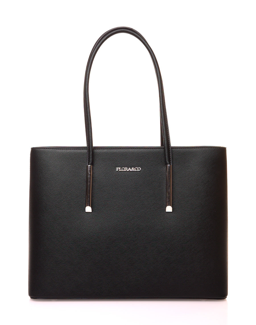 Sac à main type cabas noir
