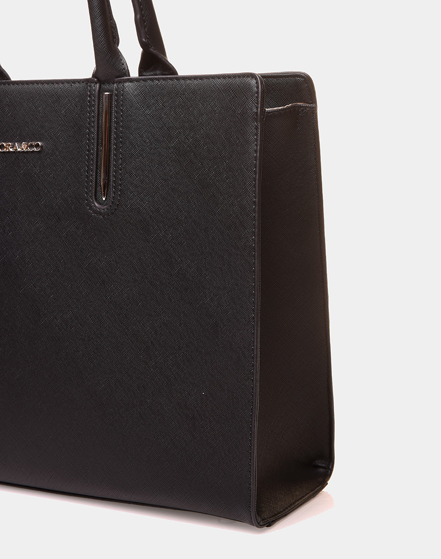 Sac à main type cabas noir