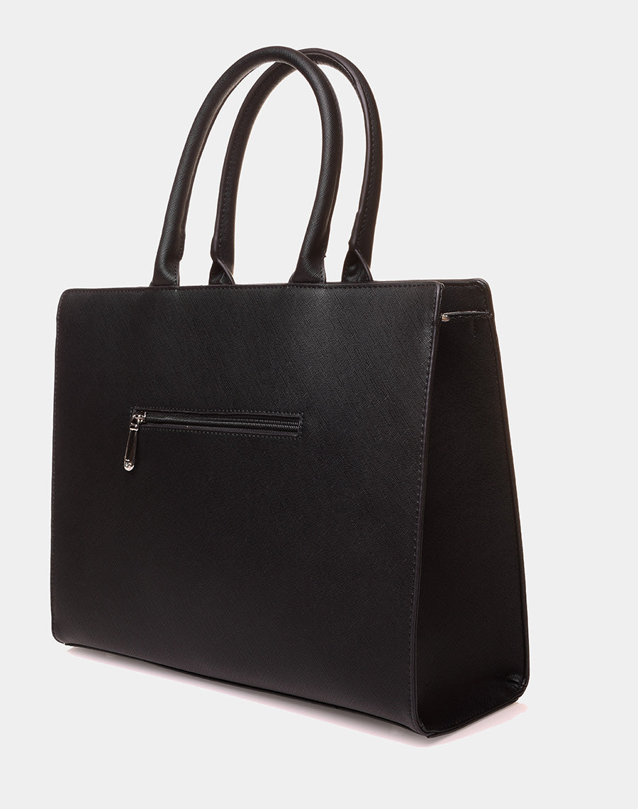 Sac à main type cabas noir