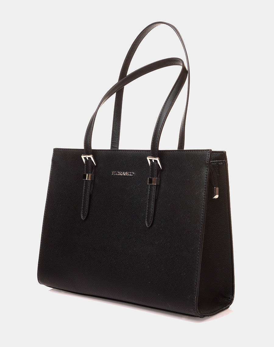 Sac à main type cabas noir