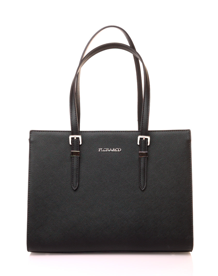 Sac à main type cabas noir