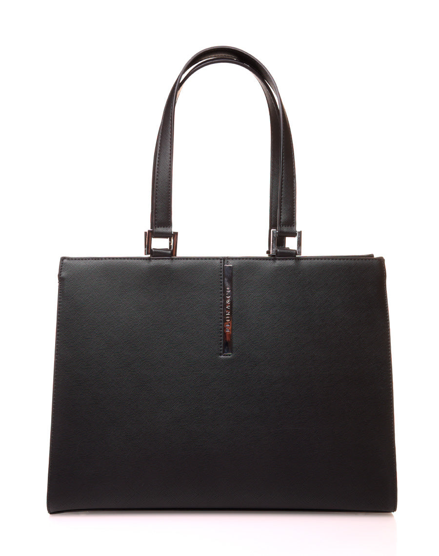 Sac à main type cabas noir