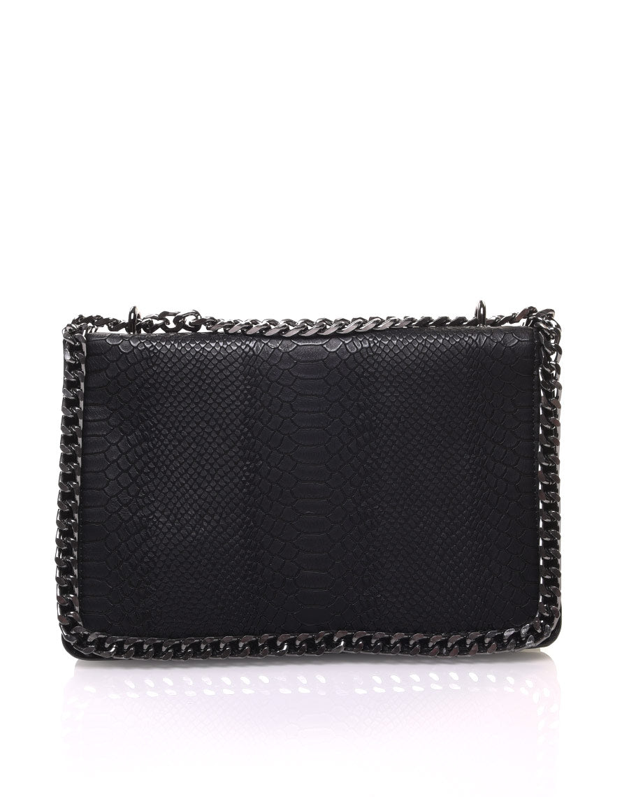 Sac noir effet python