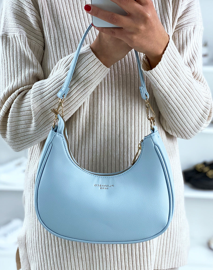 Sac porté épaule baby blue