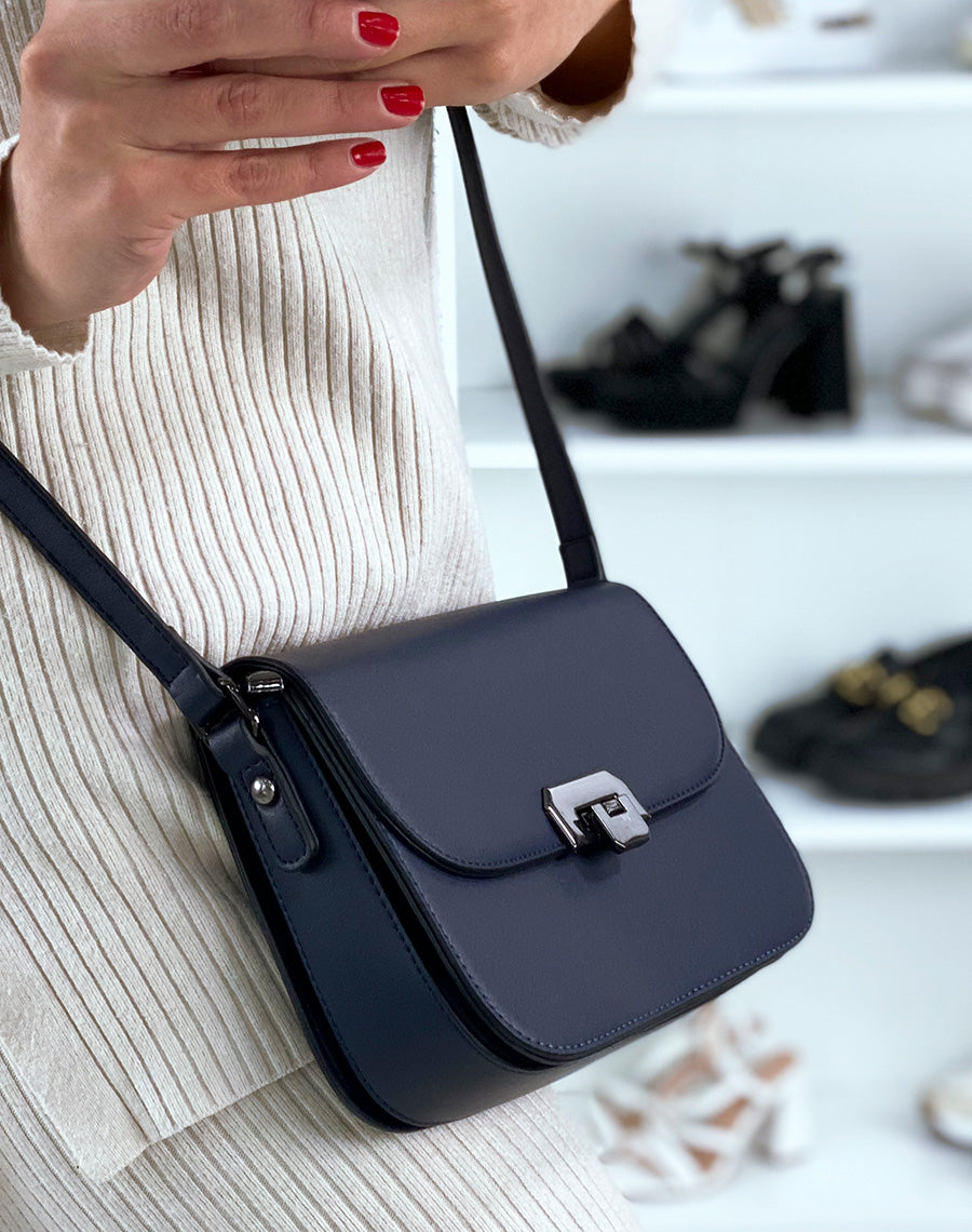 Sac porté épaule bleu