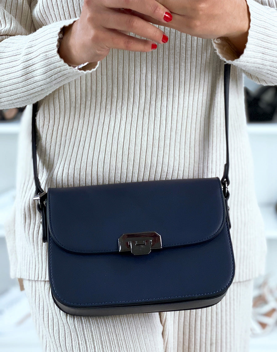 Sac porté épaule bleu