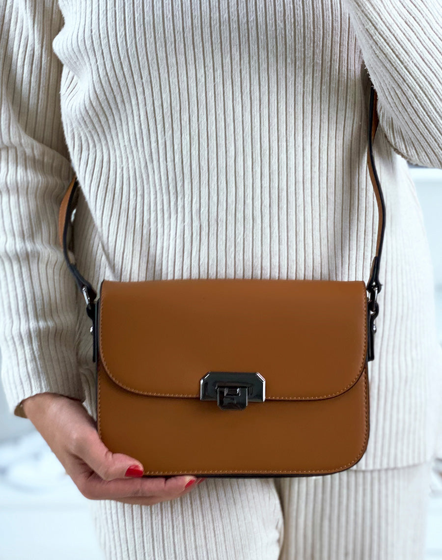 Sac porté épaule camel